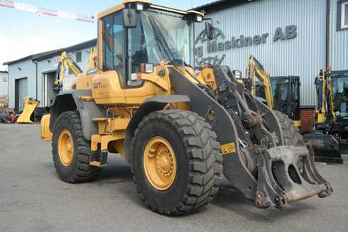 Hjullastare Volvo L70G stulen i Kjula Eskilstuna